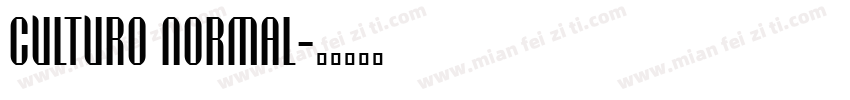 Culturo Normal字体转换